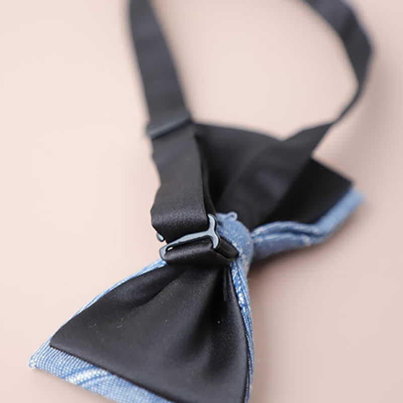 Nœud papillon rétro à carreaux pour homme, style décontracté, formel, pour soirée