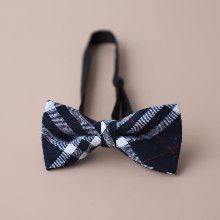 Nœud papillon rétro à carreaux pour homme, style décontracté, formel, pour soirée