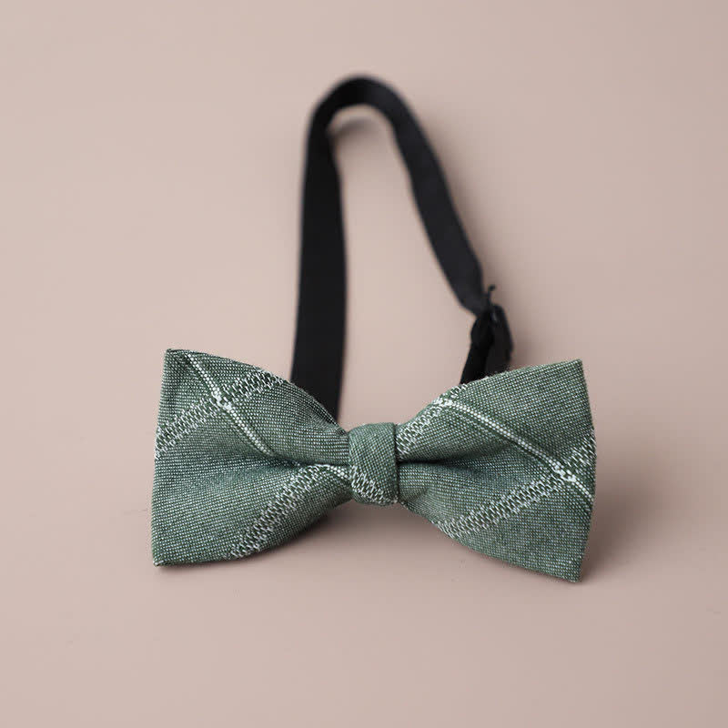 Nœud papillon rétro à carreaux pour homme, style décontracté, formel, pour soirée
