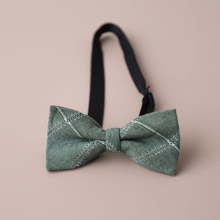 Nœud papillon rétro à carreaux pour homme, style décontracté, formel, pour soirée