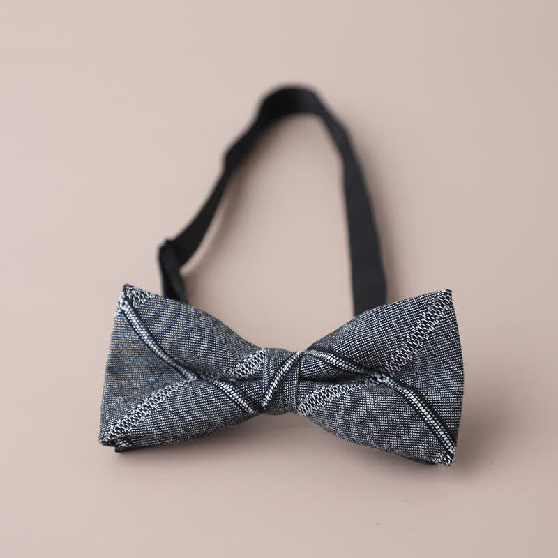 Nœud papillon rétro à carreaux pour homme, style décontracté, formel, pour soirée