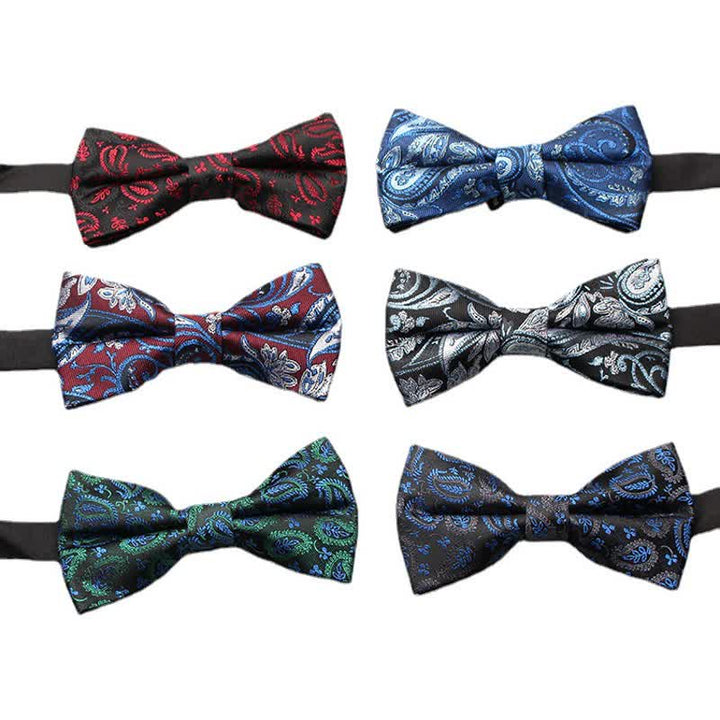 Nœud papillon classique en jacquard cachemire pour homme