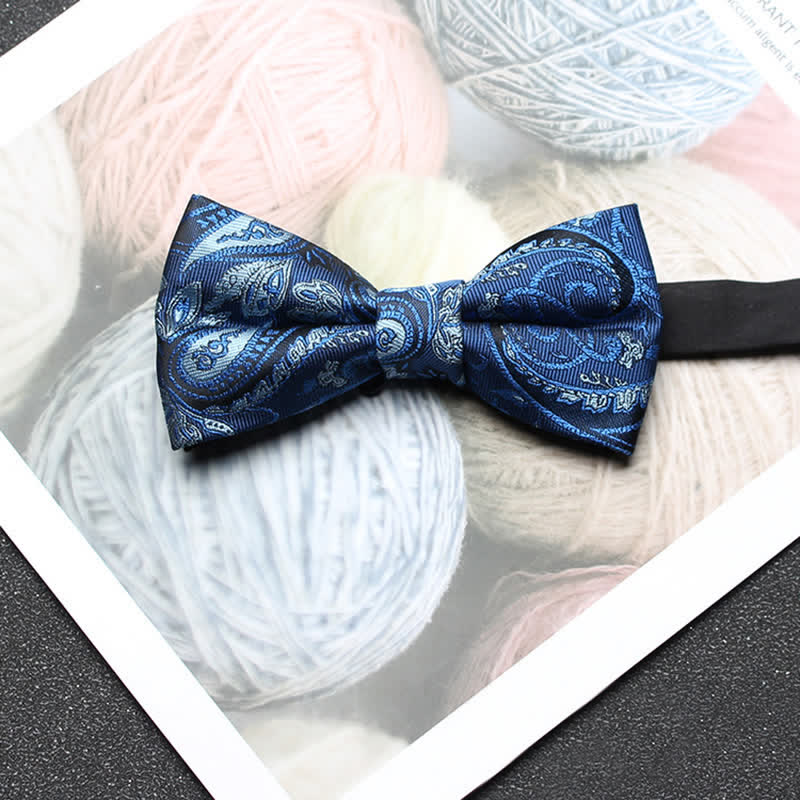 Nœud papillon classique en jacquard cachemire pour homme