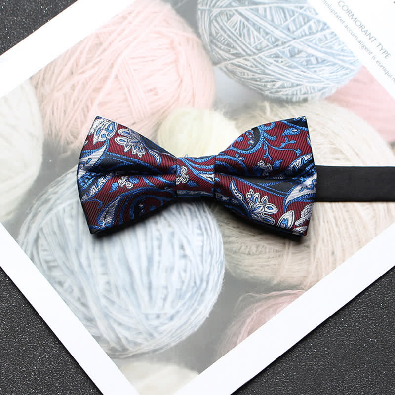 Nœud papillon classique en jacquard cachemire pour homme