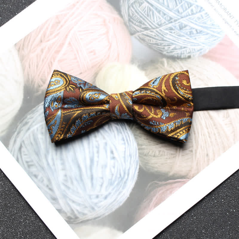 Nœud papillon classique en jacquard cachemire pour homme