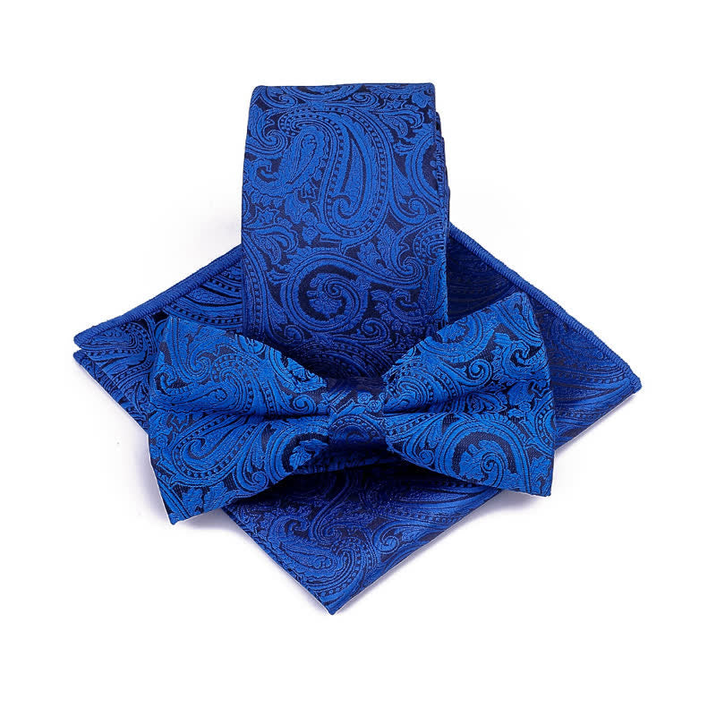 Ensemble de 3 nœuds papillon pour homme en cachemire pour cérémonie