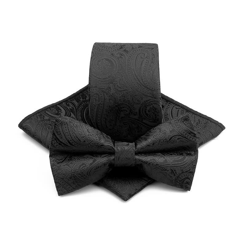 Ensemble de 3 nœuds papillon pour homme en cachemire pour cérémonie