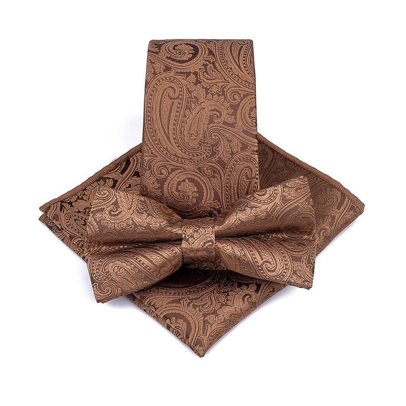 Ensemble de 3 nœuds papillon pour homme en cachemire pour cérémonie