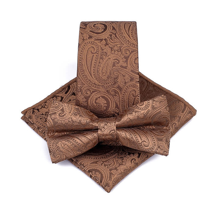 Ensemble de 3 nœuds papillon pour homme en cachemire pour cérémonie