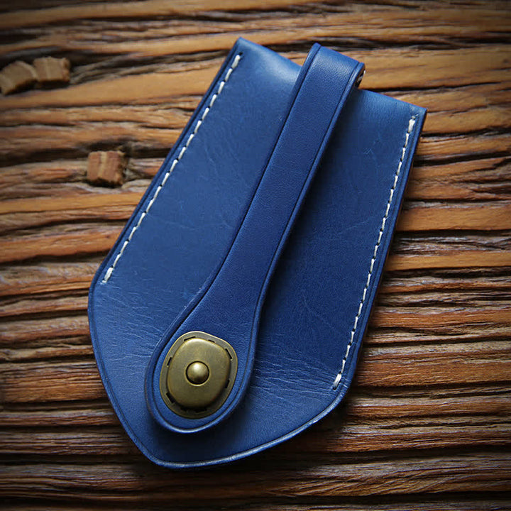 Étui à clés fonctionnel rétractable avec boucle de rangement sécurisée rétro - Bleu - image 12
