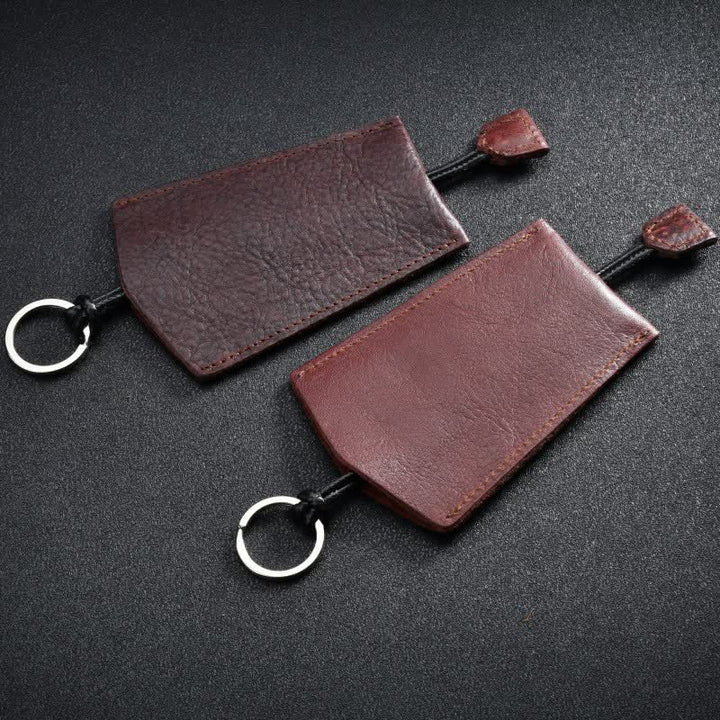 Mini étui à clés en cuir créatif et portable