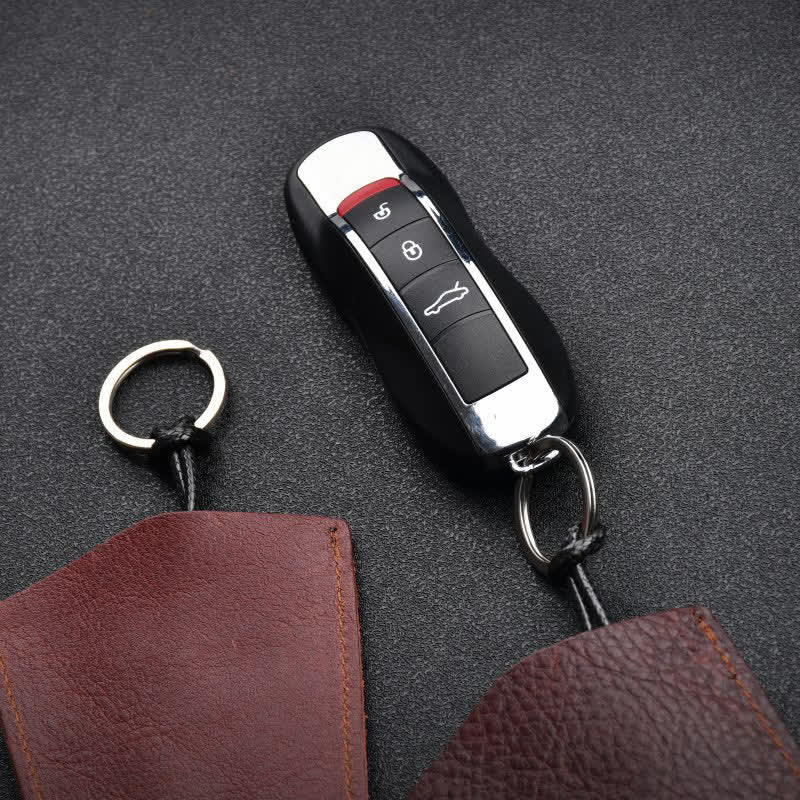 Mini étui à clés en cuir créatif et portable