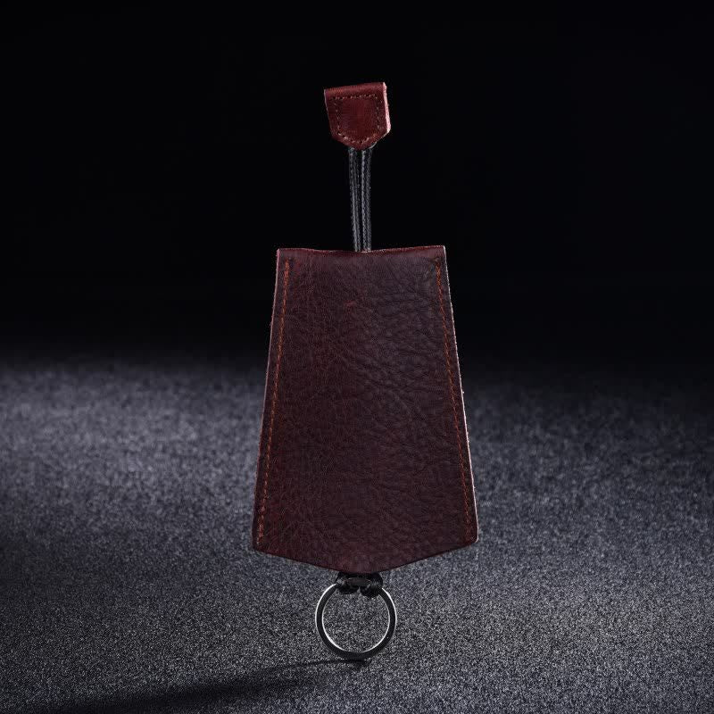 Mini étui à clés en cuir créatif et portable - Café - image 2