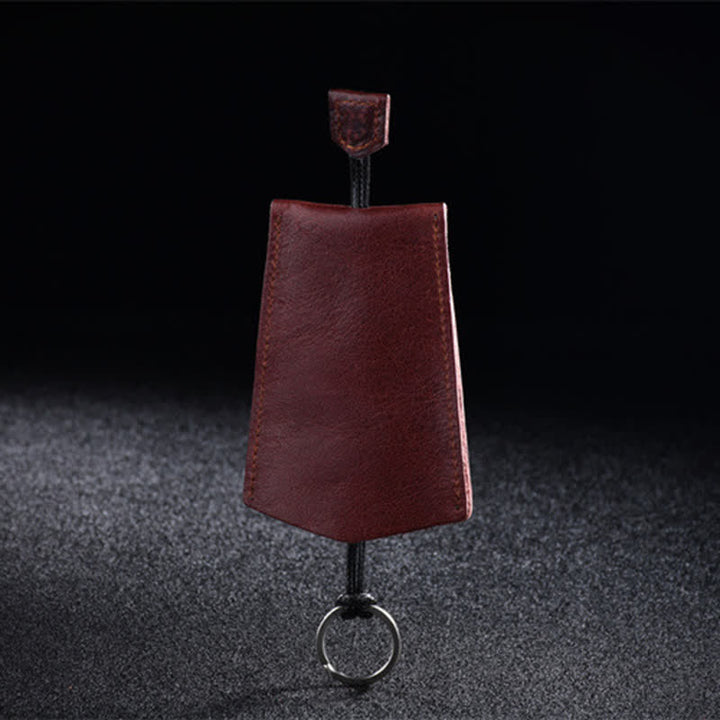 Mini étui à clés en cuir créatif et portable - Bourgogne - image 3