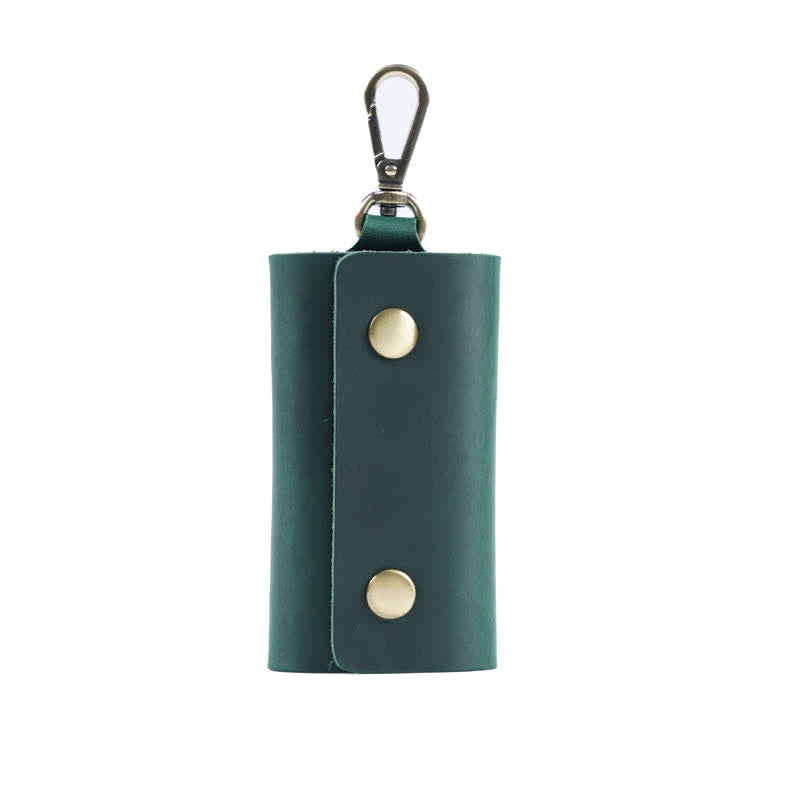 Porte-clés de ceinture polyvalent Étui pour clé de voiture en cuir - Vert - image 13
