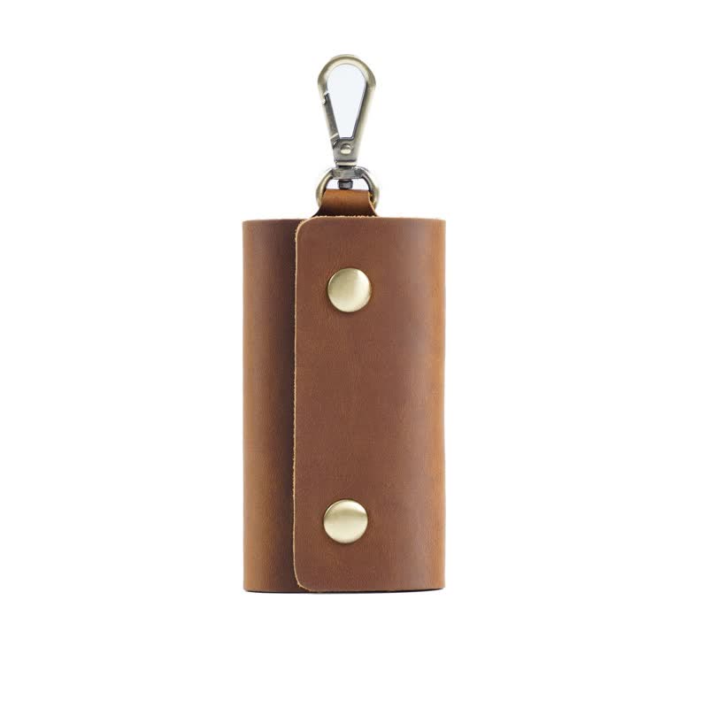 Porte-clés de ceinture polyvalent Étui pour clé de voiture en cuir - Brun - image 2
