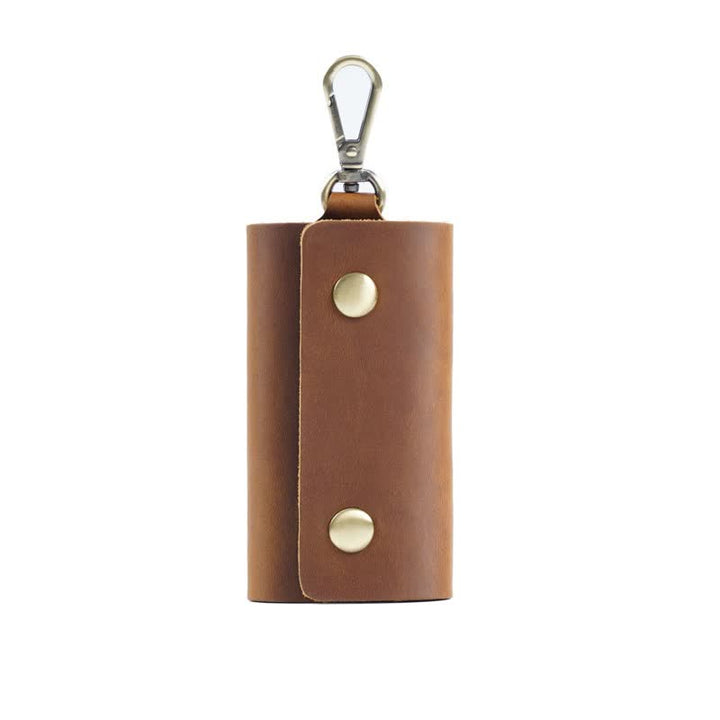 Porte-clés de ceinture polyvalent Étui pour clé de voiture en cuir - Brun - image 2