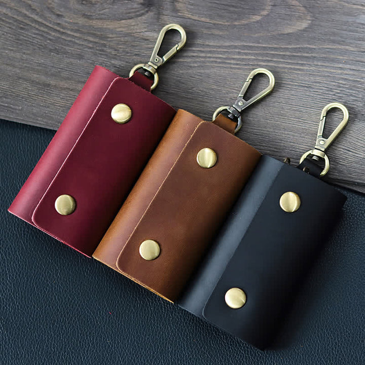 Porte-clés de ceinture polyvalent Étui pour clé de voiture en cuir