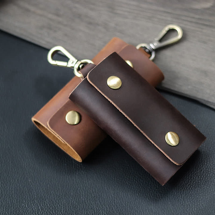 Porte-clés de ceinture polyvalent Étui pour clé de voiture en cuir