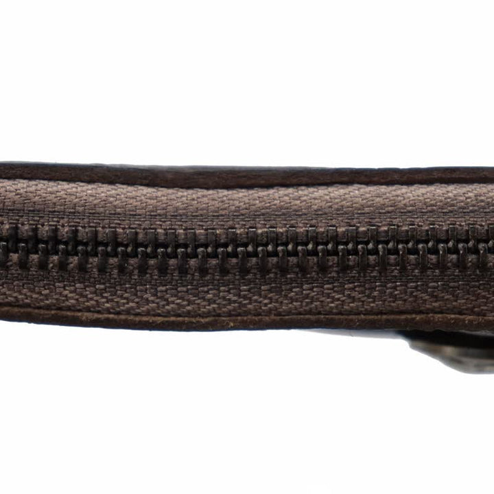 Portefeuille à fermeture éclair médiéval vintage en cuir avec porte-clés - image 11