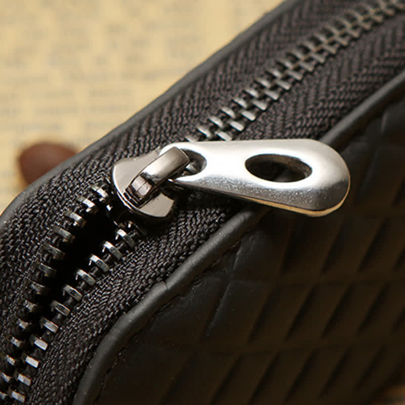 Étui à clés en cuir à crochet à fermeture éclair universel - image 8