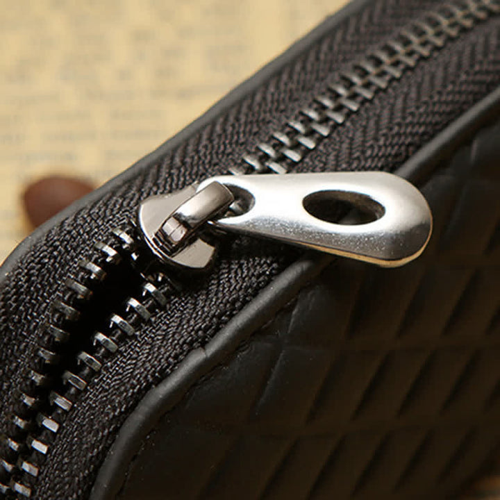 Étui à clés en cuir à crochet à fermeture éclair universel - image 8