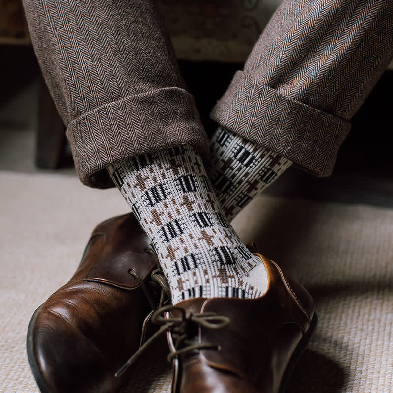 Chaussettes Vintage Cross Gentleman pour hommes