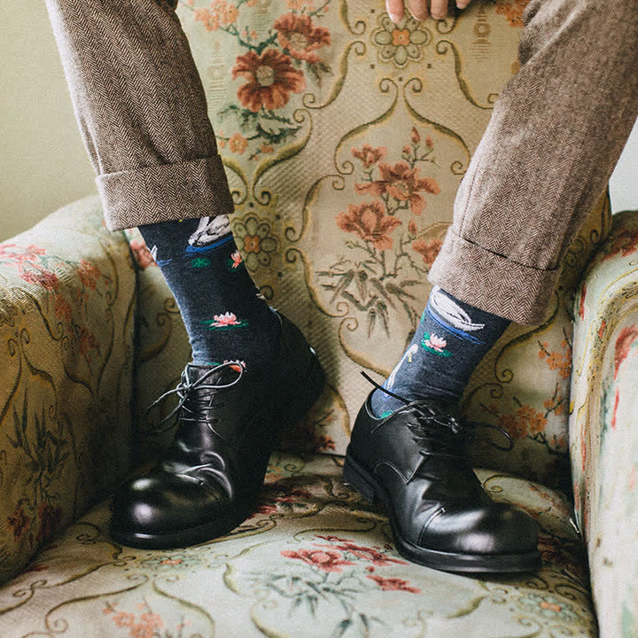 Chaussettes Funky Swimming Swan pour hommes