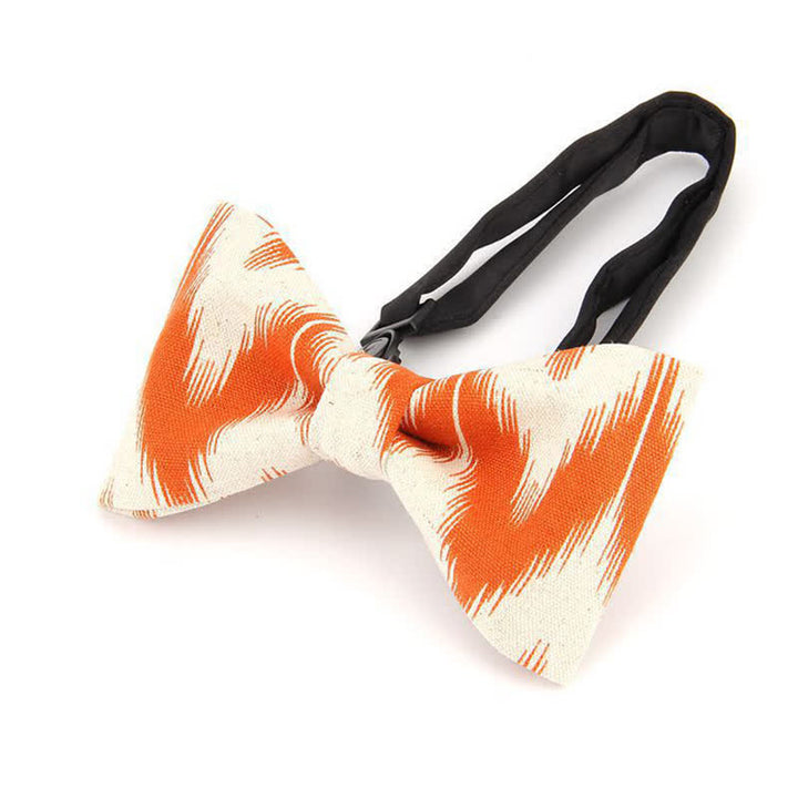 Nœud papillon en coton imprimé éblouissant et moderne pour homme
