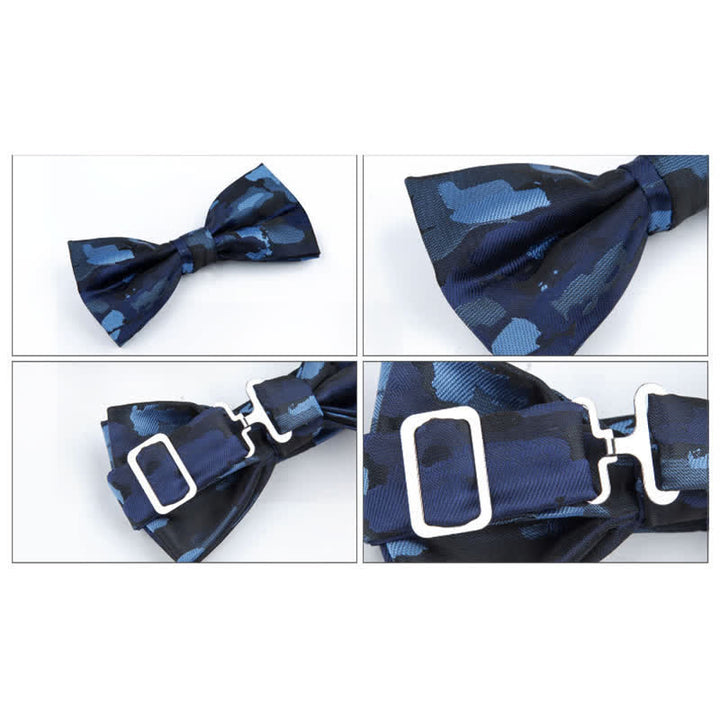 Nœud papillon jacquard à motif graffiti pour homme