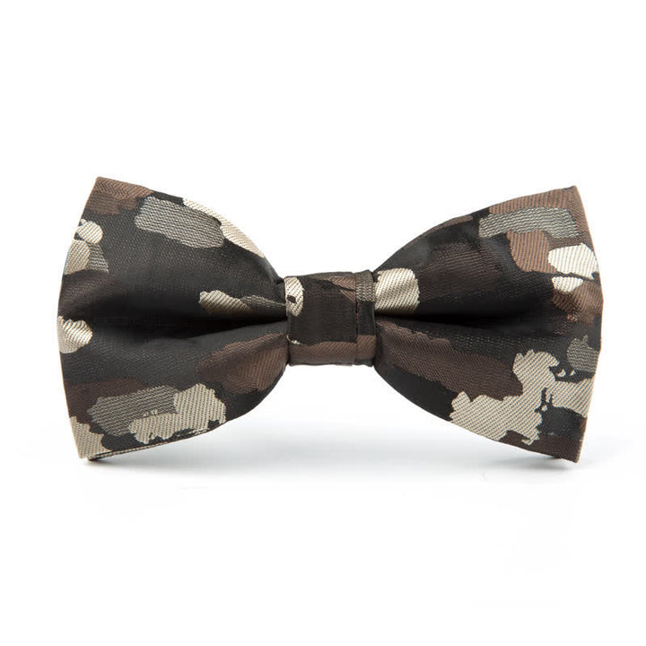 Nœud papillon jacquard à motif graffiti pour homme