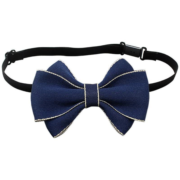 Lot de 2 nœuds papillon multicouches pour petit gentleman pour enfant