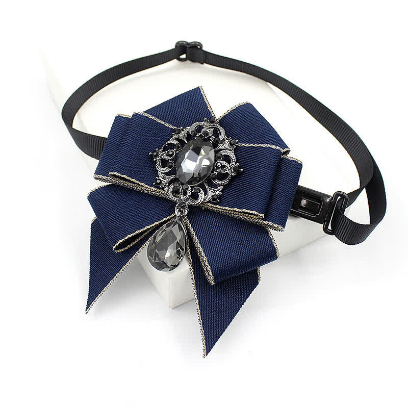 Nœud papillon lumineux en cristal pour enfant de style britannique