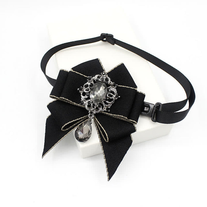 Nœud papillon lumineux en cristal pour enfant de style britannique