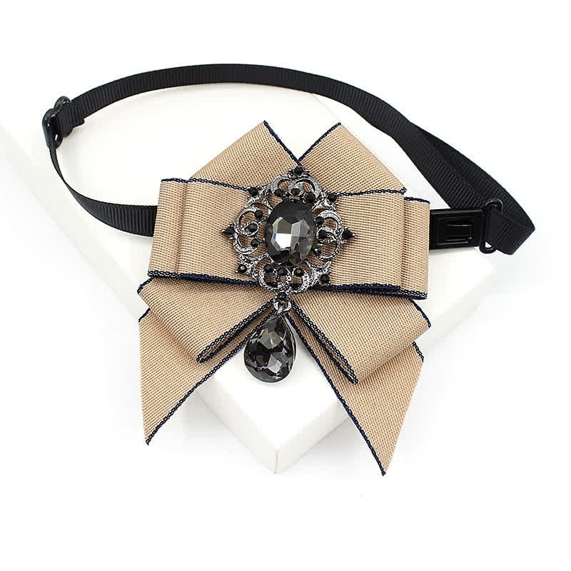 Nœud papillon lumineux en cristal pour enfant de style britannique