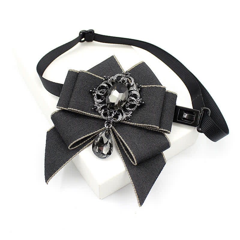 Nœud papillon lumineux en cristal pour enfant de style britannique