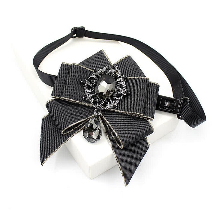 Nœud papillon lumineux en cristal pour enfant de style britannique