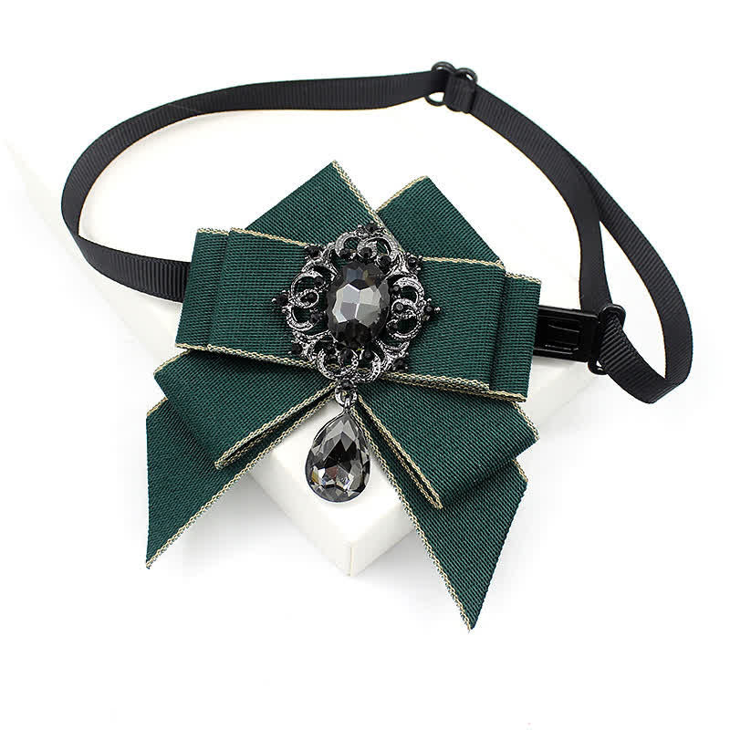 Nœud papillon lumineux en cristal pour enfant de style britannique