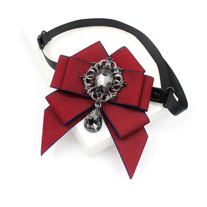 Nœud papillon lumineux en cristal pour enfant de style britannique
