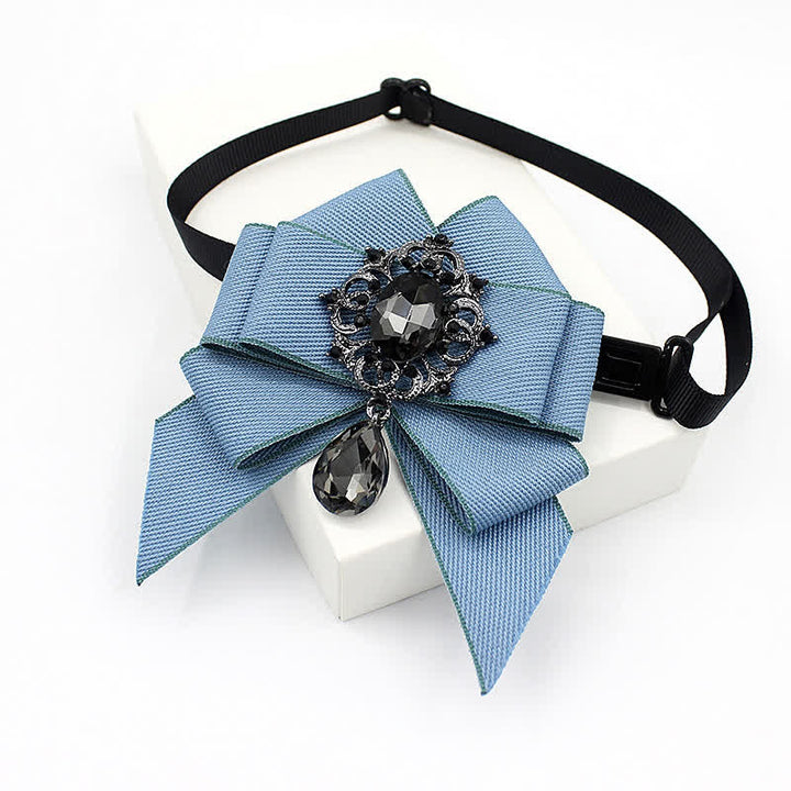 Nœud papillon lumineux en cristal pour enfant de style britannique