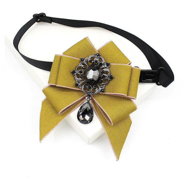 Nœud papillon lumineux en cristal pour enfant de style britannique