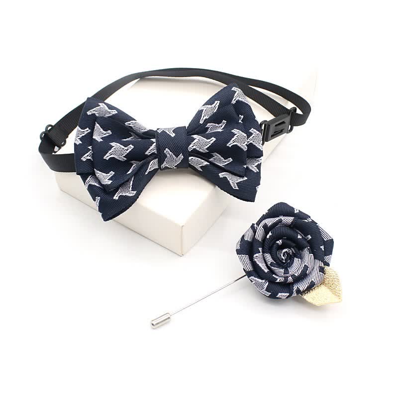 Lot de 2 nœuds papillon vintage à carreaux faits à la main pour enfants