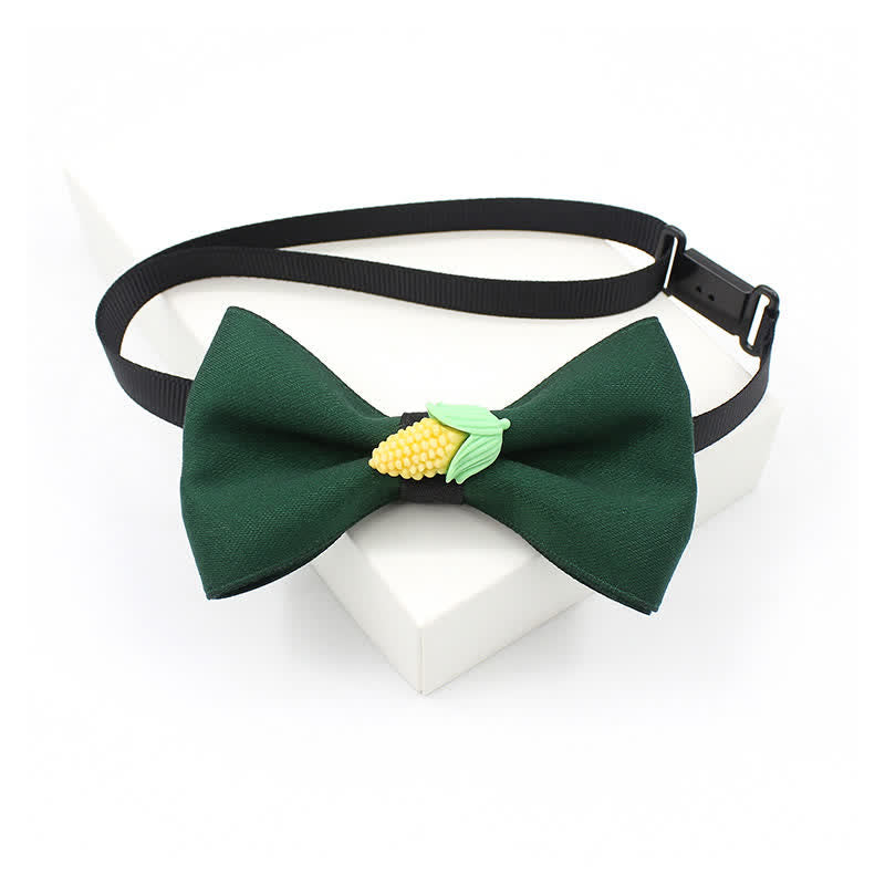 Nœud papillon de couleur unie en forme de fruit mignon pour enfant