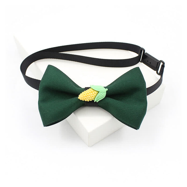 Nœud papillon de couleur unie en forme de fruit mignon pour enfant