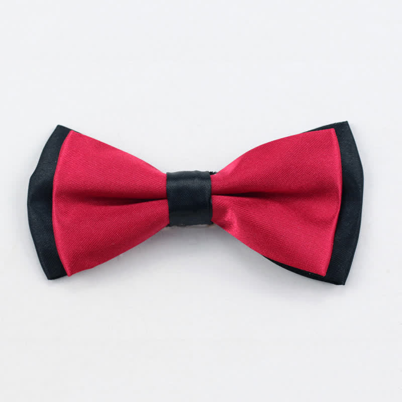 Nœud papillon classique à deux couches pour enfant