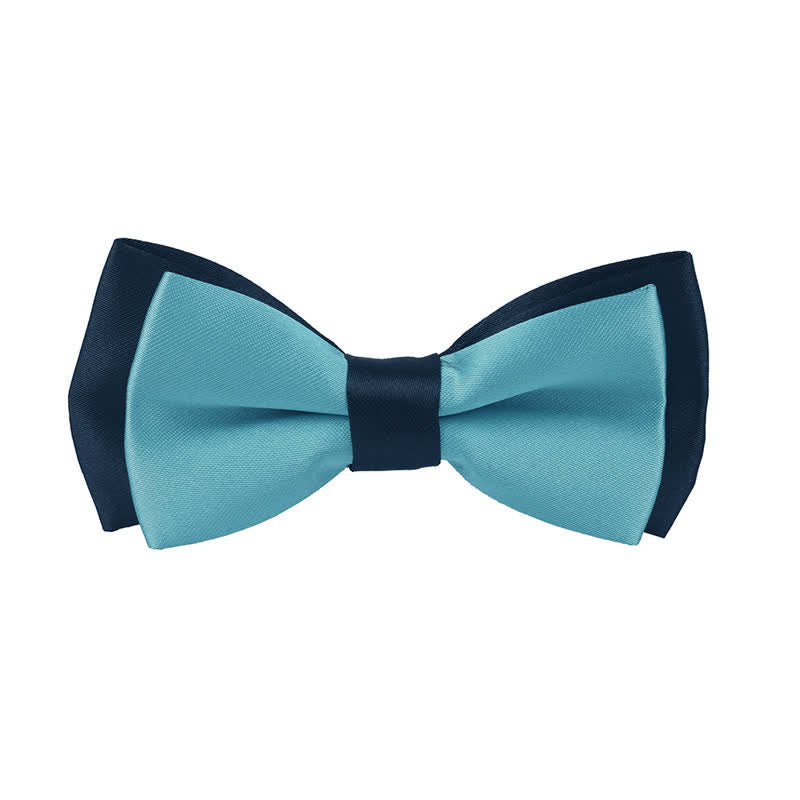 Nœud papillon classique à deux couches pour enfant