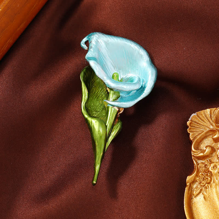 élégante Broche en émail avec œillet pour femme