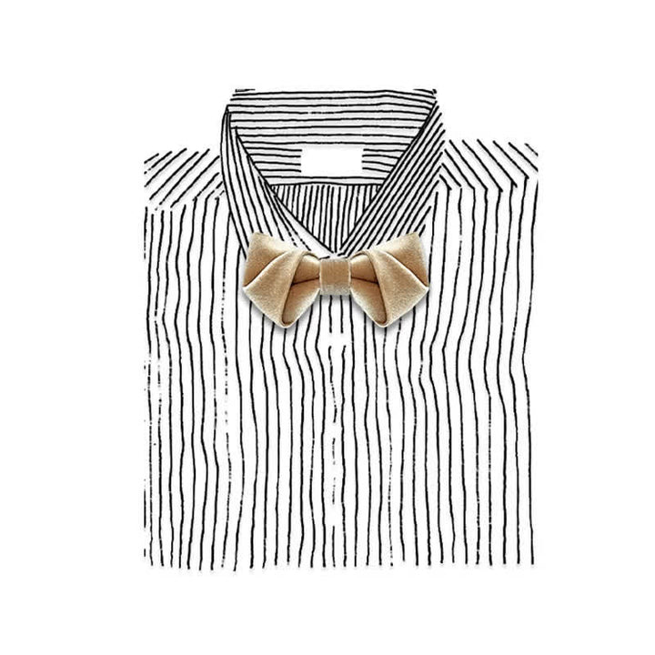 Nœud papillon en velours de couleur unie pour homme, série marron champagne