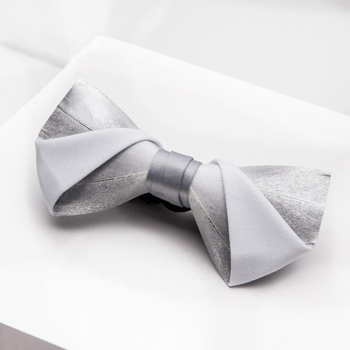 Nœud papillon à plumes pour homme avec dégradé de galaxie étoilée