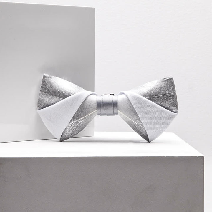 Nœud papillon à plumes pour homme avec dégradé de galaxie étoilée